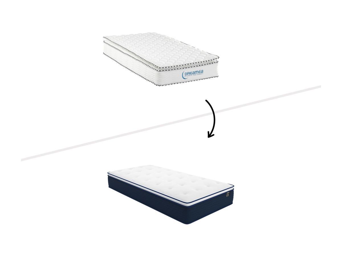 DREAMEA Matelas ressorts ensachés surmatelas intégré ALTIER de DREAMEA 0  