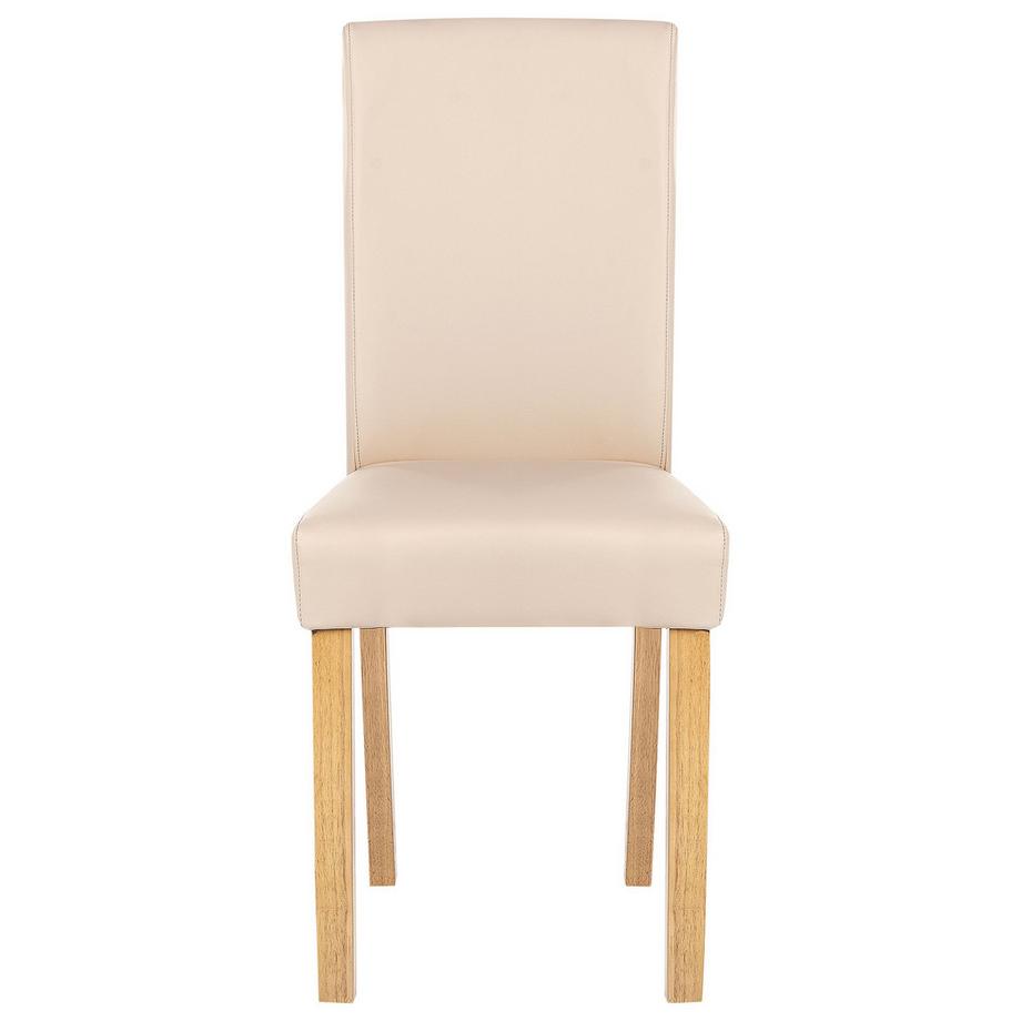 Beliani Esszimmerstuhl 2er Set aus Kunstleder Modern BROADWAY  