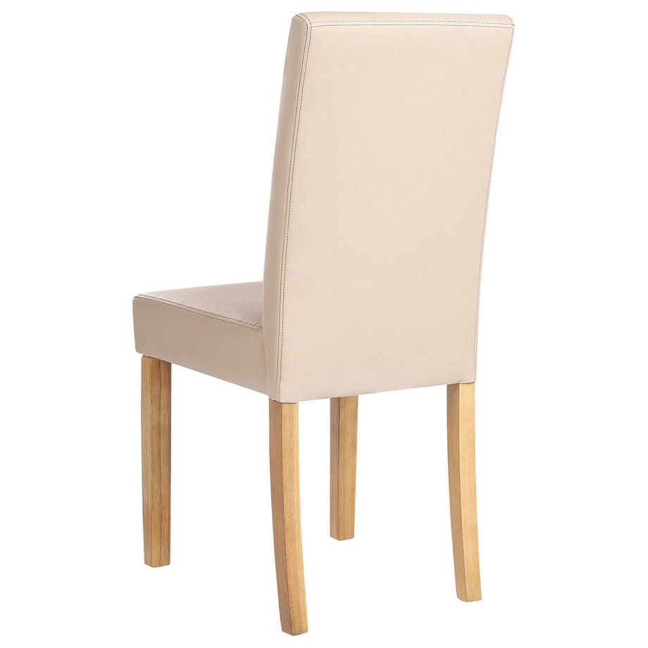 Beliani Esszimmerstuhl 2er Set aus Kunstleder Modern BROADWAY  