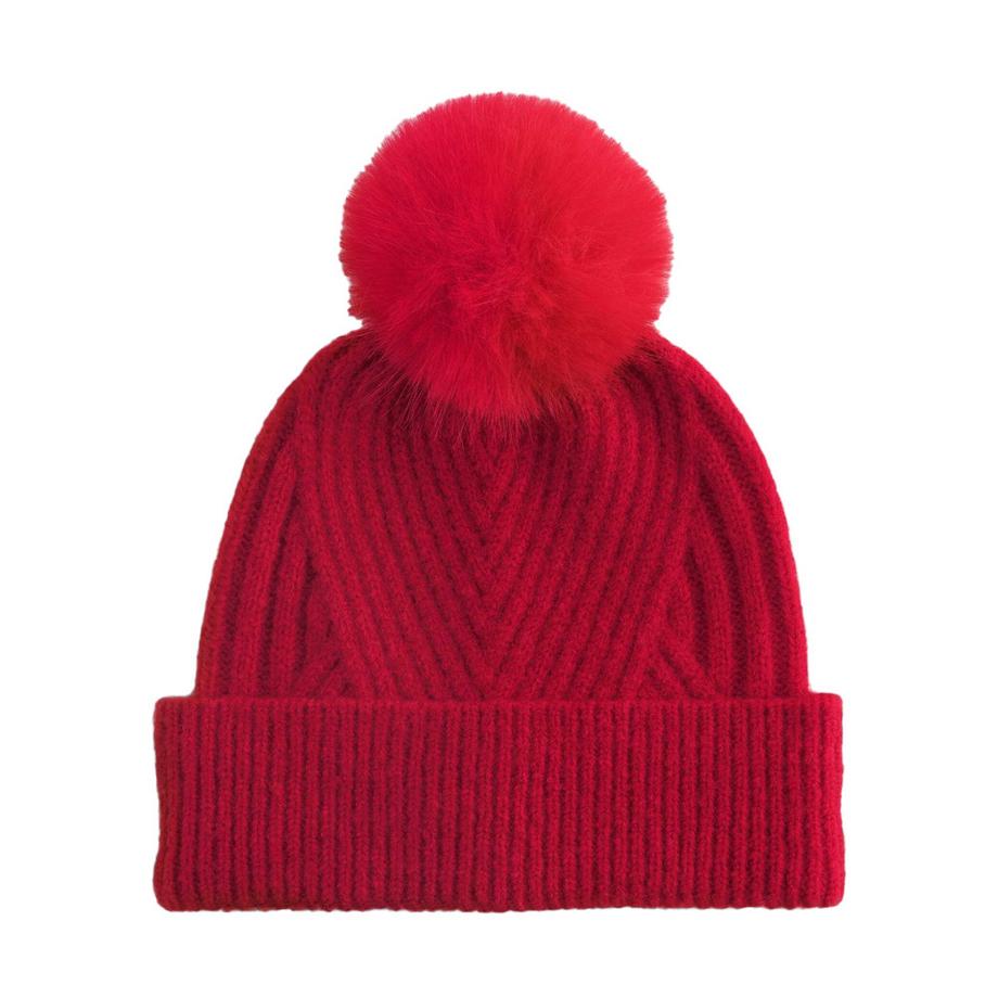 Beechfield Snow Luxe Mütze mit Bommel  