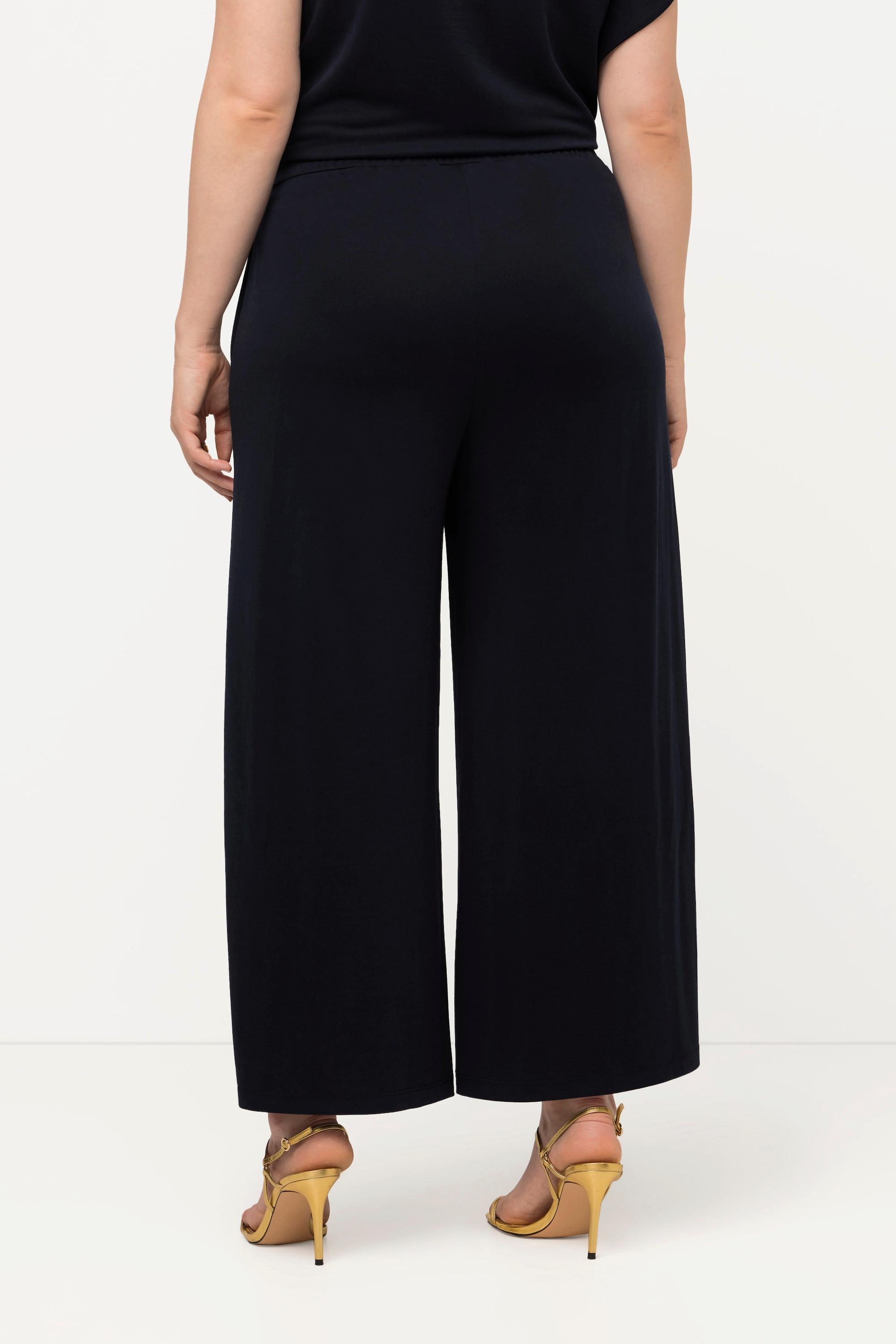 Ulla Popken  Pantalon Marlene, jambe droite et large, taille élastique 