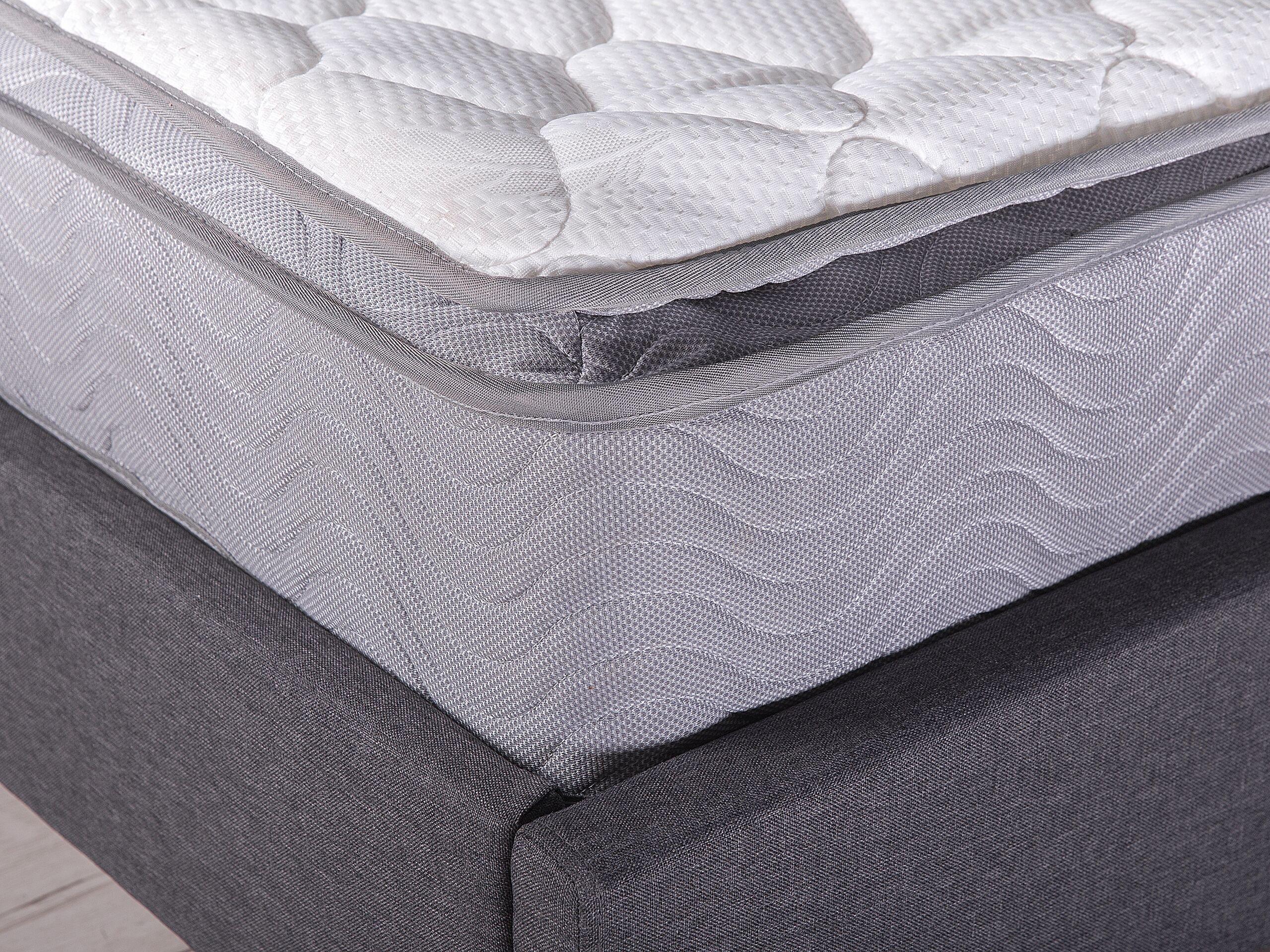 Beliani Matelas à ressorts ensachés en Polyester SPLENDOUR - Dur  