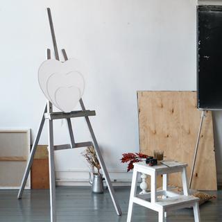 B2X Herz aus Leinwand, 6er-Set  