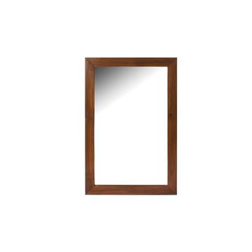Miroir rectangulaire en teck foncé - 60 x 90 cm - AMLAPURA