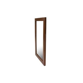 Vente-unique Miroir rectangulaire en teck foncé - 60 x 90 cm - AMLAPURA  