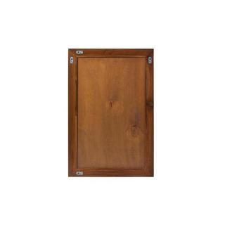 Vente-unique Spiegel rechteckig - Dunkles Teakholz - 60 x 90 cm - AMLAPURA  