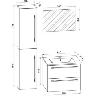 VCM 4-pièces  meuble de salle de bains  