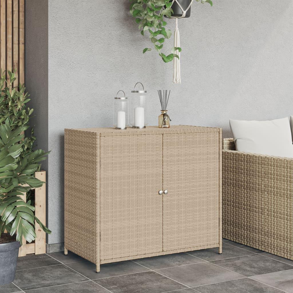 VidaXL Armoire de rangement de jardin rotin synthétique  