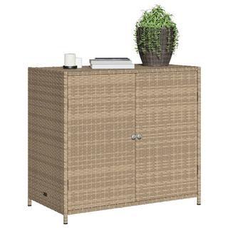 VidaXL Armoire de rangement de jardin rotin synthétique  