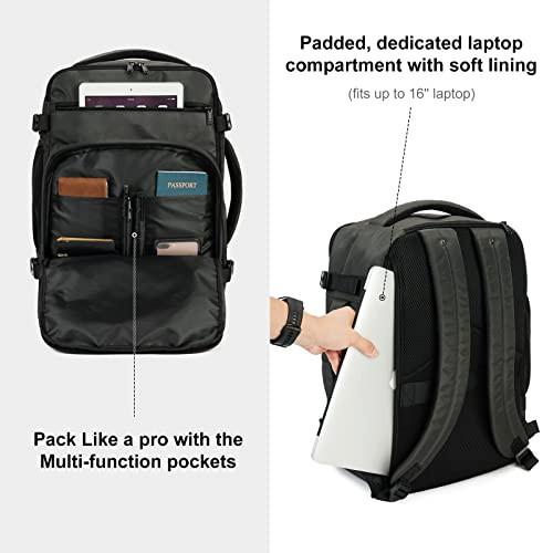 Only-bags.store Rucksack 45 x 36 x 20 cm für Ryanair Flugzeug Reiserucksack Handgepäck Laptop Tagesrucksäcke PET Recycled Umweltfreundlicher Rucksack Wasserdicht unter Sitz 20 L  