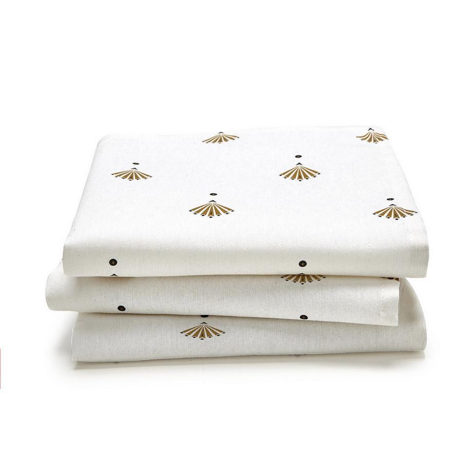 La Redoute Intérieurs Lot de 3 serviettes de table Éventail  