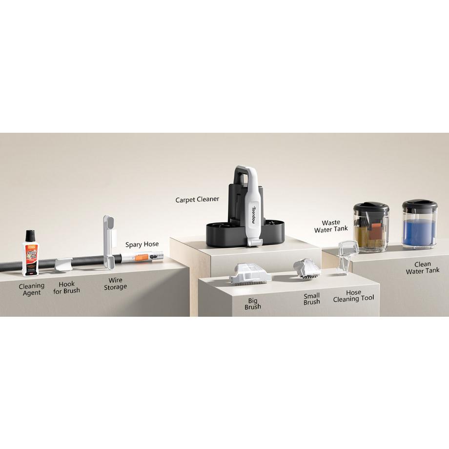 Blue Chilli Tragbarer Teppichreiniger Fleckenentferner für Teppich und Polster  