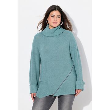 Maglione dolcevita con zip e maniche lunghe