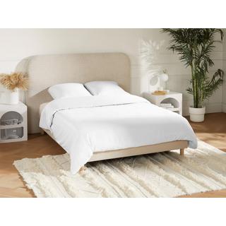 Vente-unique TALORA Completo Lenzuola Raso 240 x 260 cm Bianco  