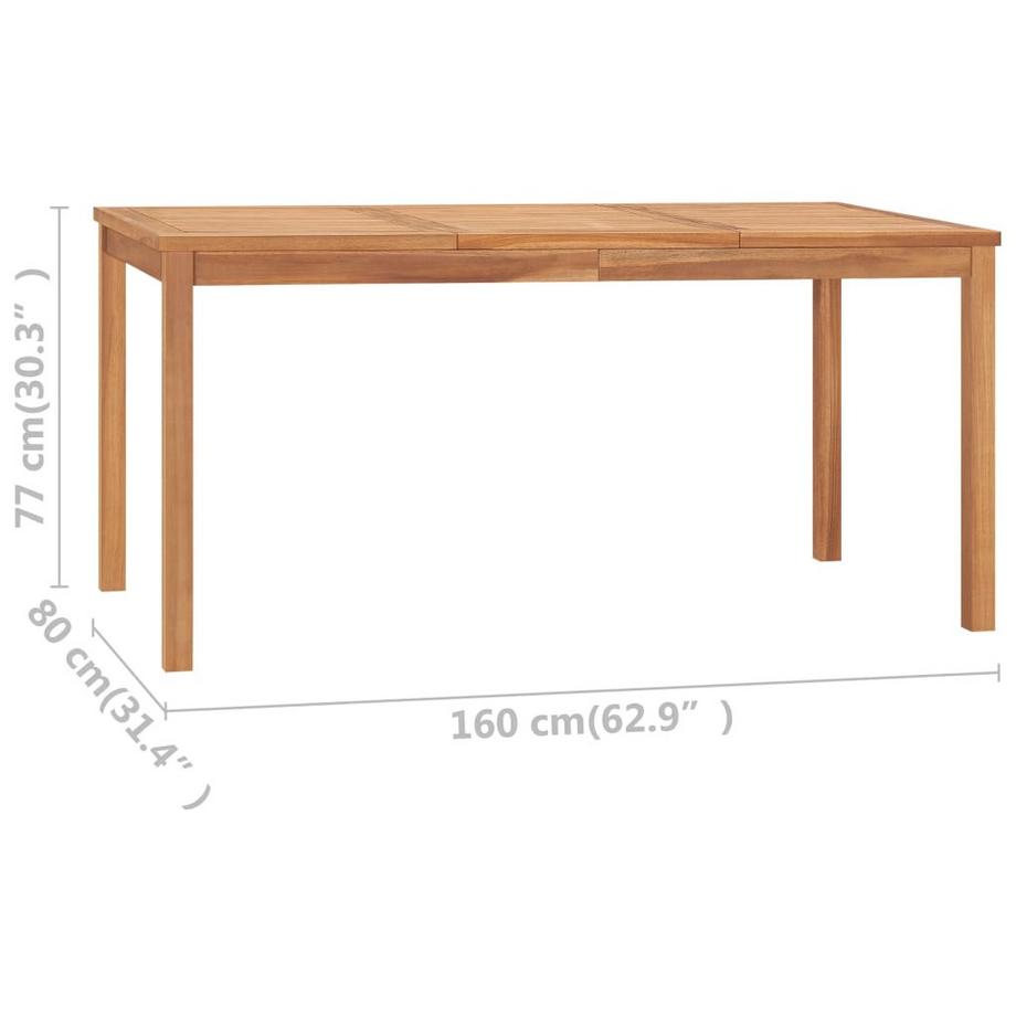 VidaXL Esstisch teak  