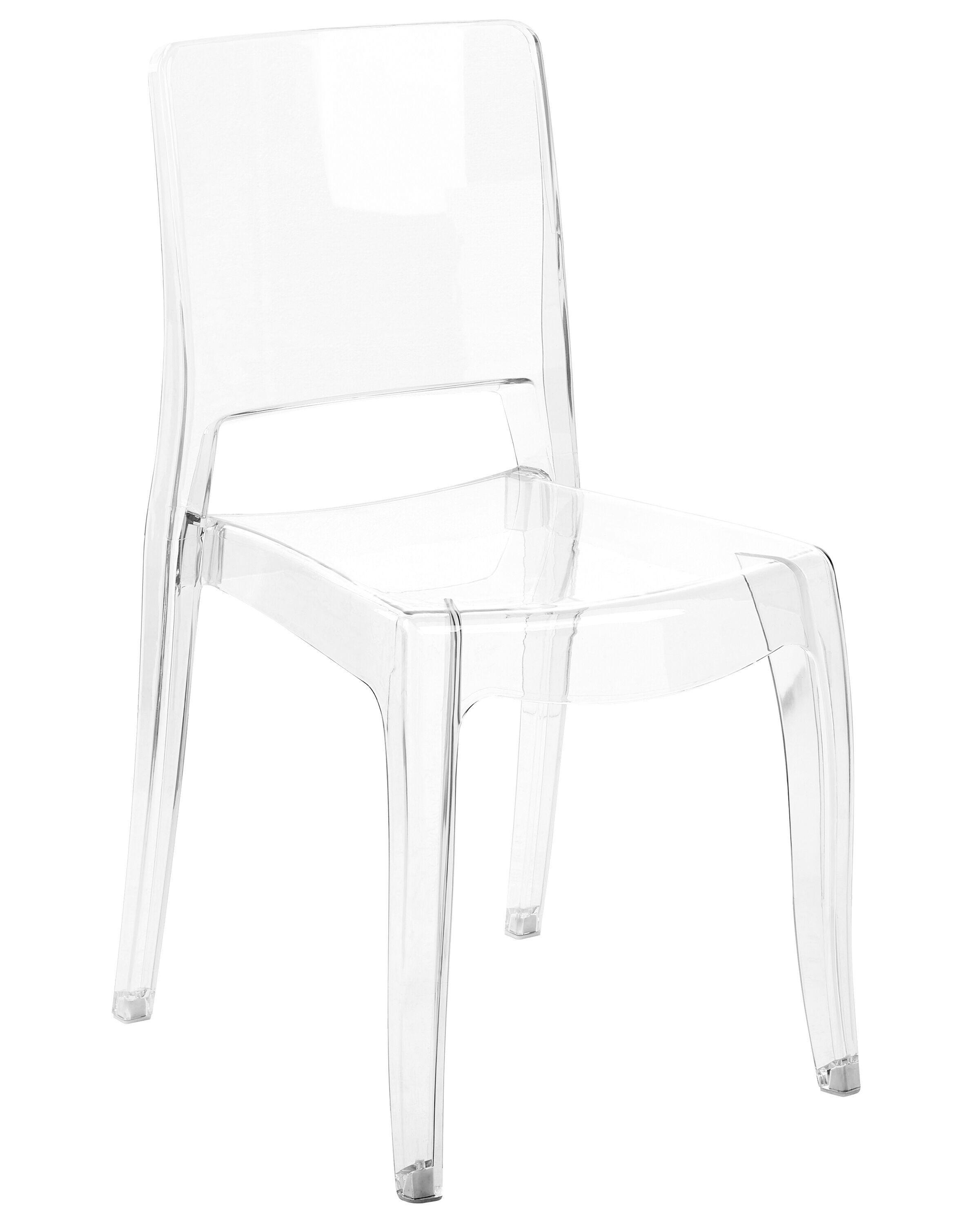 Beliani Lot de 2 chaises en Polycarbonate Moderne WESTBRIDGE  