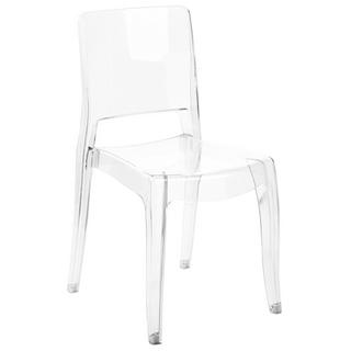 Beliani Lot de 2 chaises en Polycarbonate Moderne WESTBRIDGE  