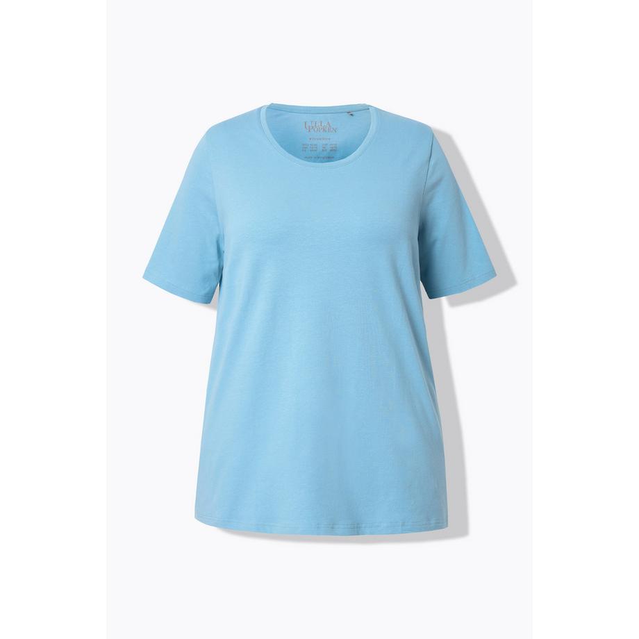Ulla Popken A-Linie Rundhals Halbarm T-Shirt  