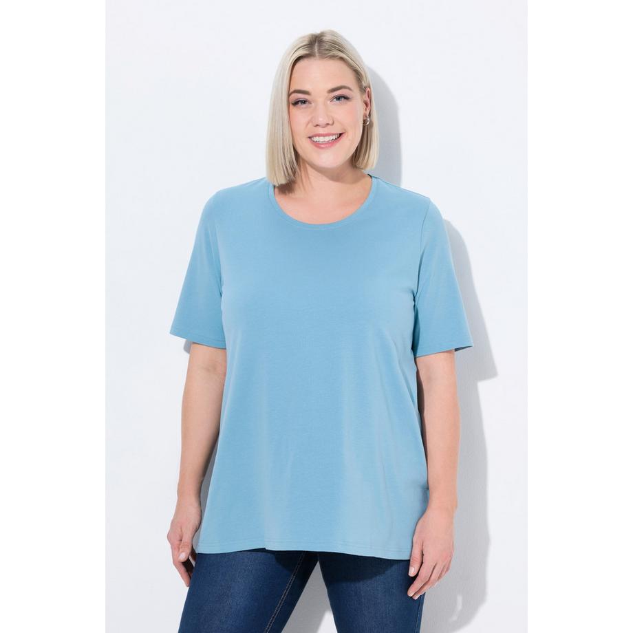 Ulla Popken A-Linie Rundhals Halbarm T-Shirt  