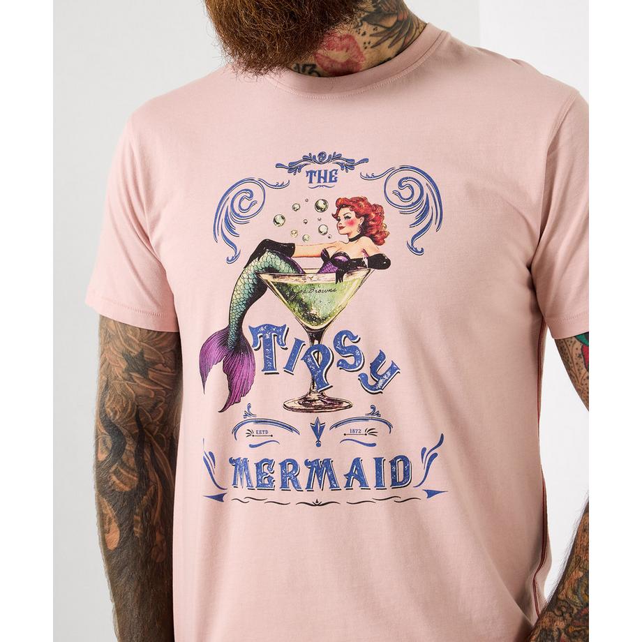 Joe Browns T-Shirt Meerjungfrauenmotiv Cocktailglas  