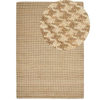 Beliani Teppich aus Jute Boho ARAPTEPE  