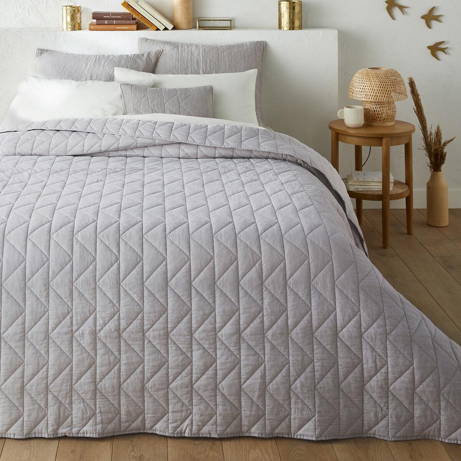 Couvre lit boutis matelassé coton Zig Zag Scenario