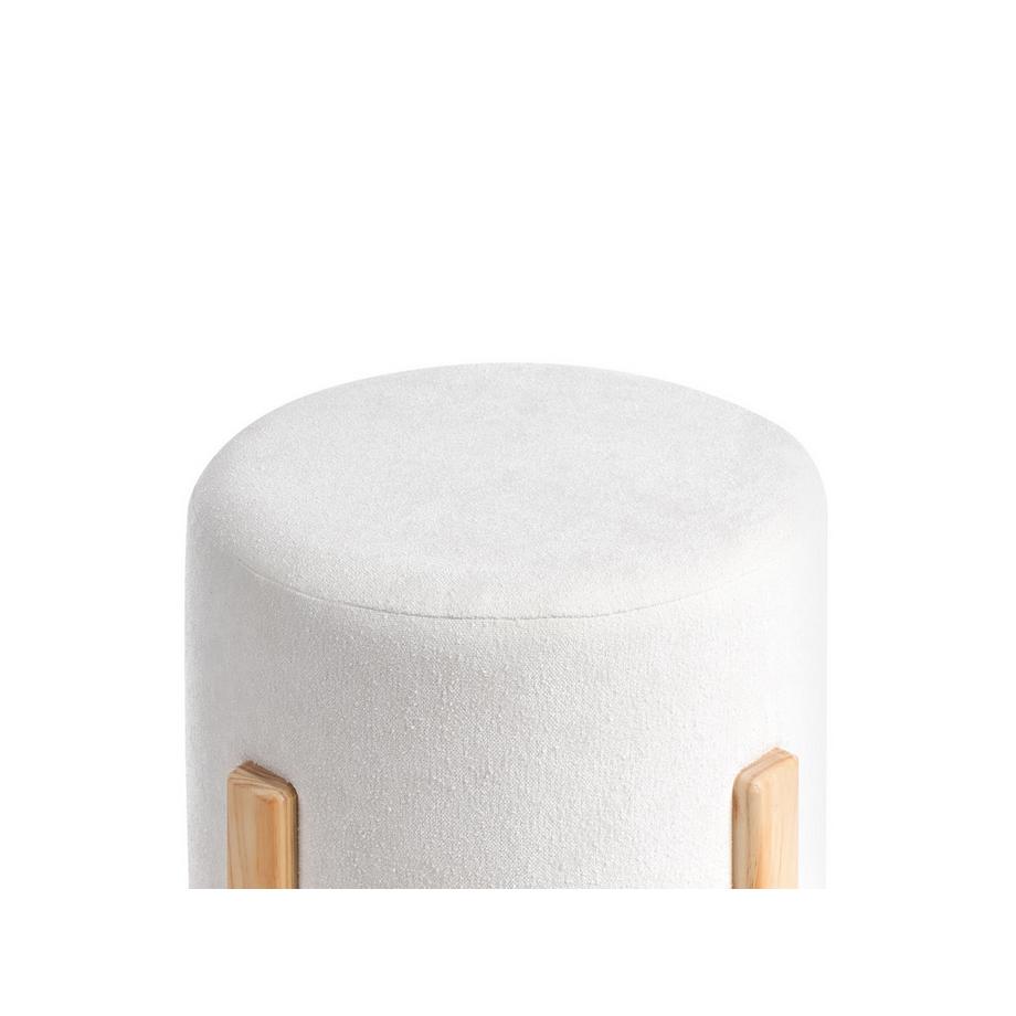 Beliani Pouf en Tissu chenille Scandinave TERRY  