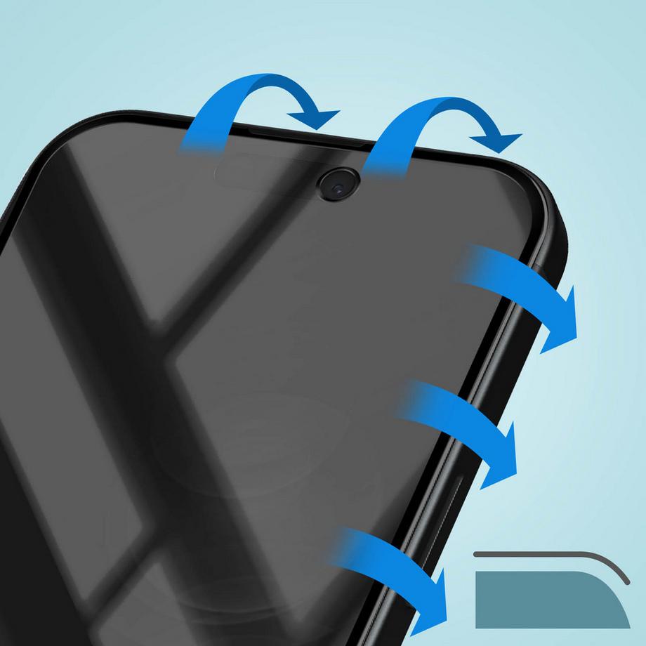 Avizar  Privacy Displayfolie iPhone 15 / 15 Pro 