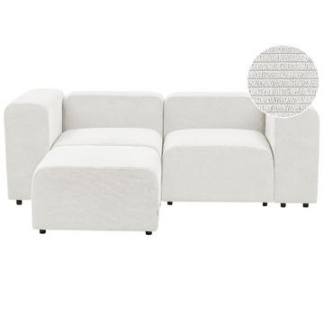 2-Sitzer Sofa mit Ottomane aus Cord Modern FALSTERBO