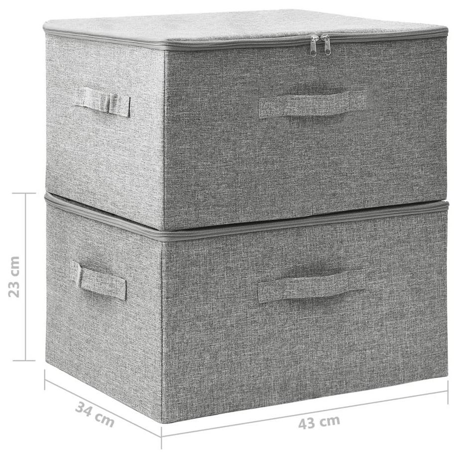 VidaXL Boîte de rangement tissu  