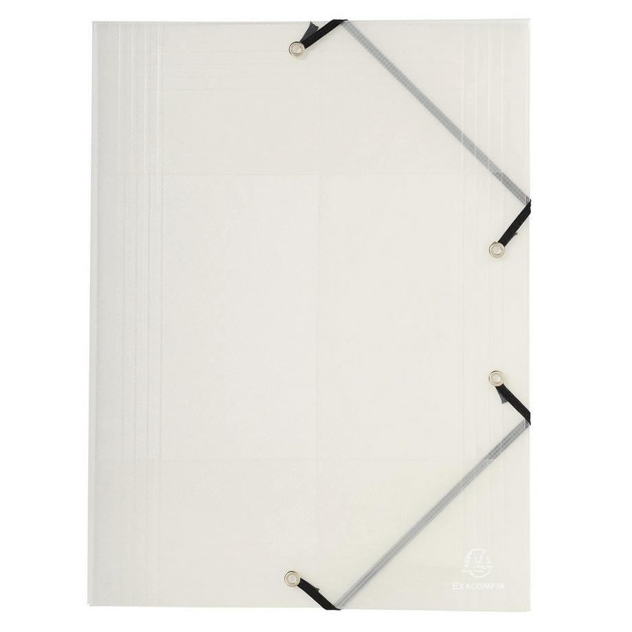 Exacompta Chemise à élastique 3 rabats Polypropylène 7/10e Crystal Colours - A3 x 10  