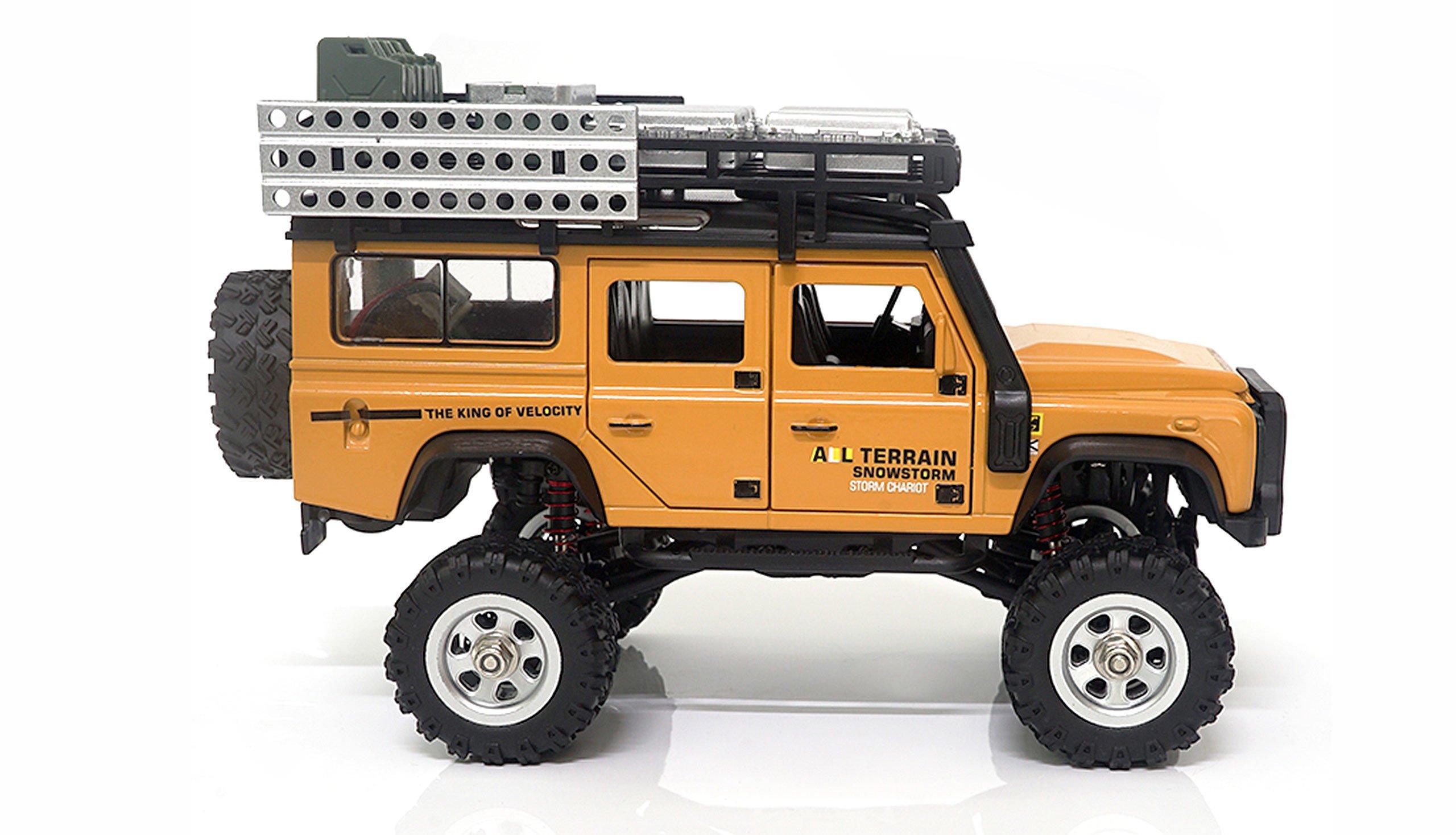 Amewi  Amewi D90X28 Metall Scale Crawler gelb modellino radiocomandato (RC) Camion cingolato Motore elettrico 1:28 