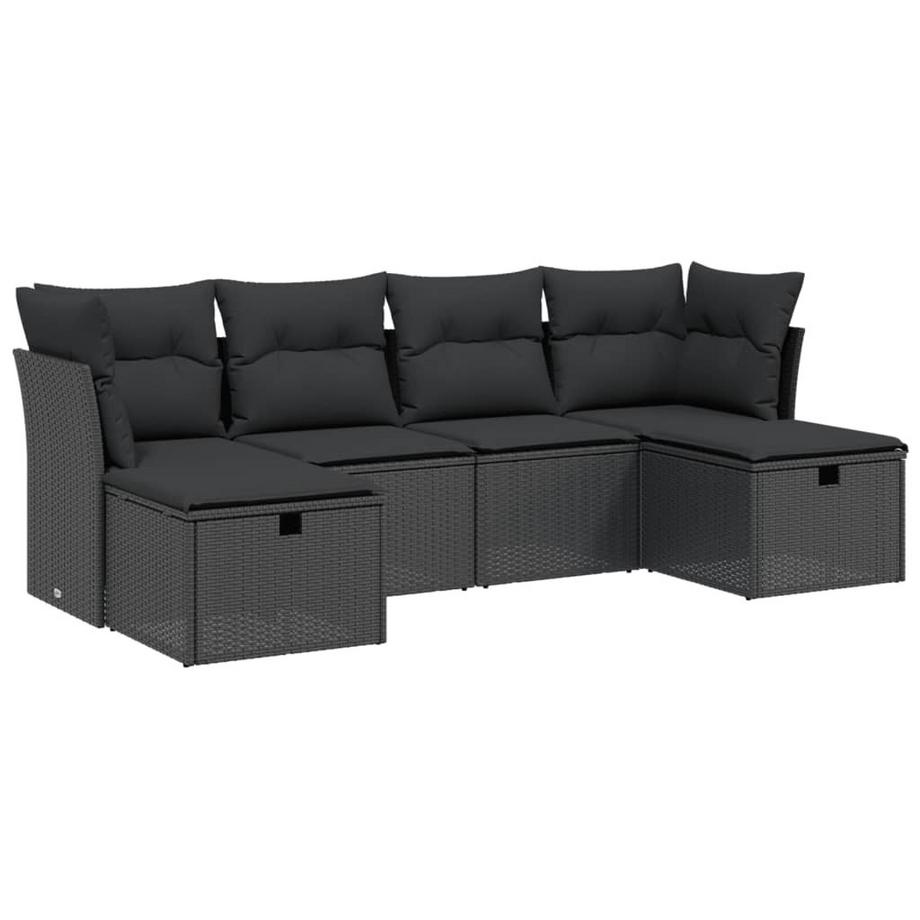 set divano da giardino Polirattan