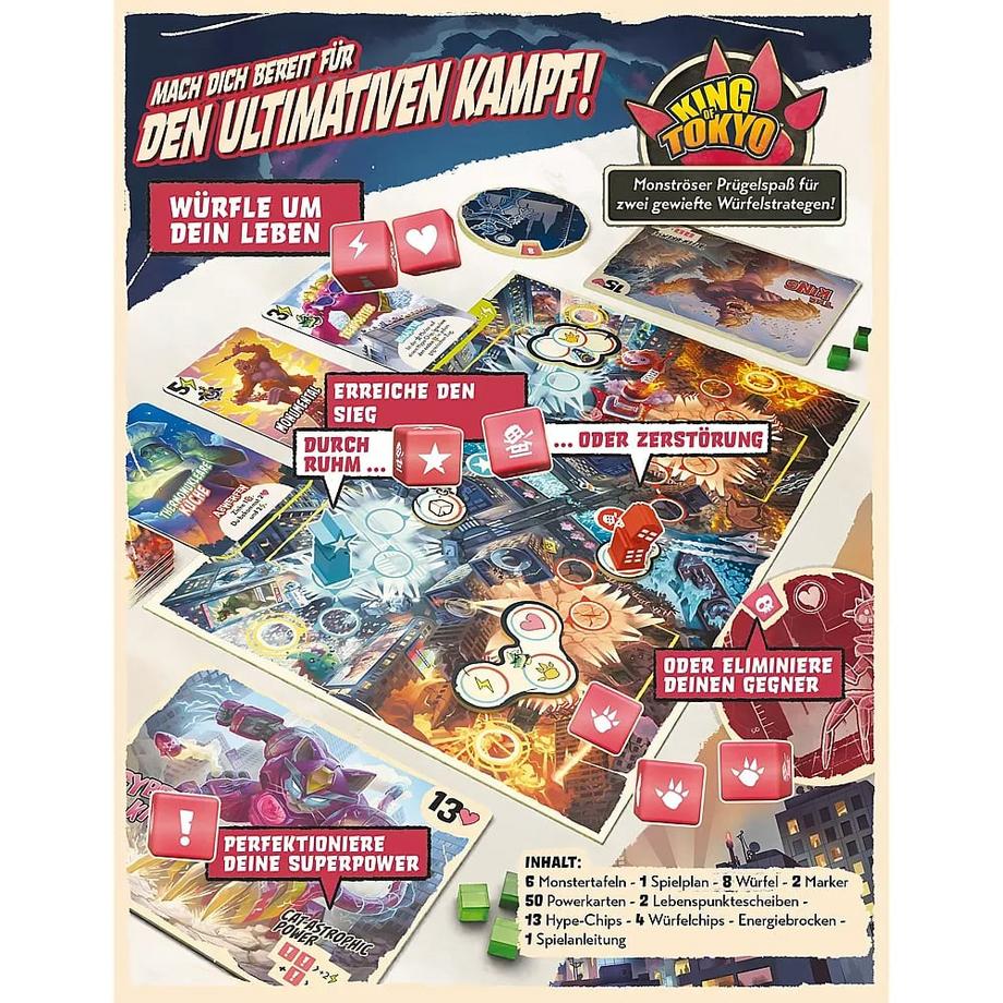 HUCH!  King of Tokyo - Duell 