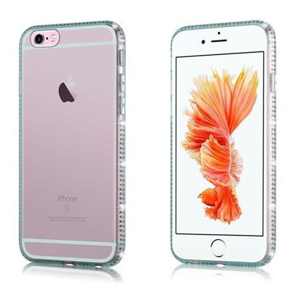 Cadorabo  Housse compatible avec Apple iPhone 6 / 6S - Coque de protection en silicone TPU flexible au design strassé 