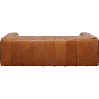 KARE Design Sofa Cubetto Smart Leder hellbraun 220  