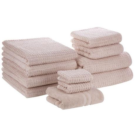 Beliani Lot de 11 serviettes en Coton ATAI  