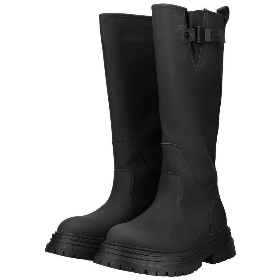 Buffalo Hohe Stiefel mit Schnallendetail und kräftiger Sohle  