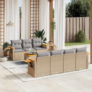 VidaXL set divano da giardino Polirattan  