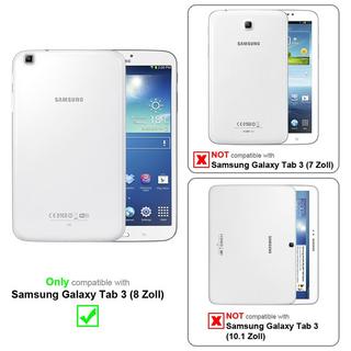 Cadorabo  Films de protection d'écran compatibles avec Samsung Galaxy Tab 3 (8 Zoll) dans HIGH CLEAR - 2 films de protection antireflets mats et antiréfléchissants 