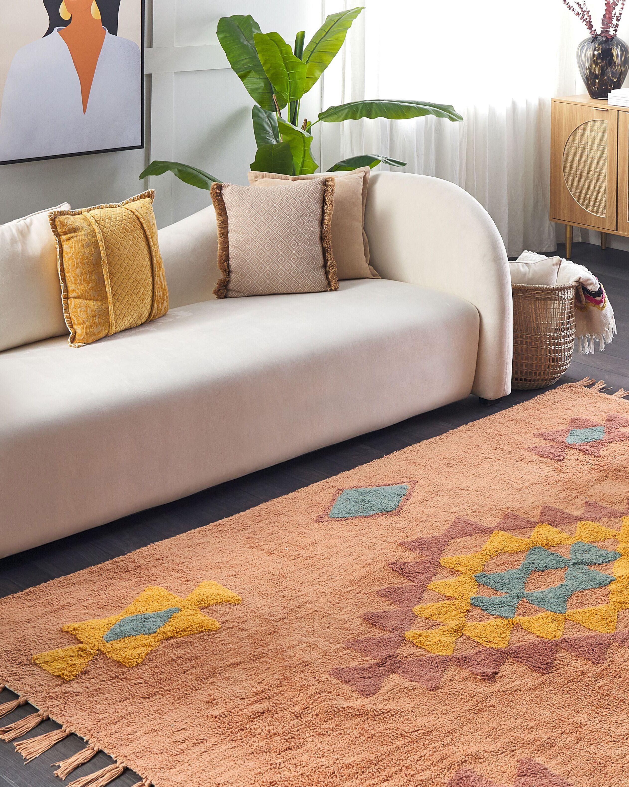 Beliani Tapis en Coton Boho IGDIR  