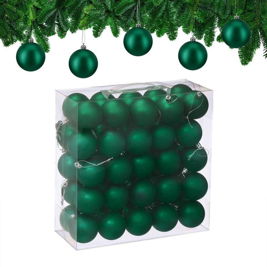 Set di palline per albero di Natale, confezione da 50