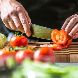Northix Planche à découper solide en bois  
