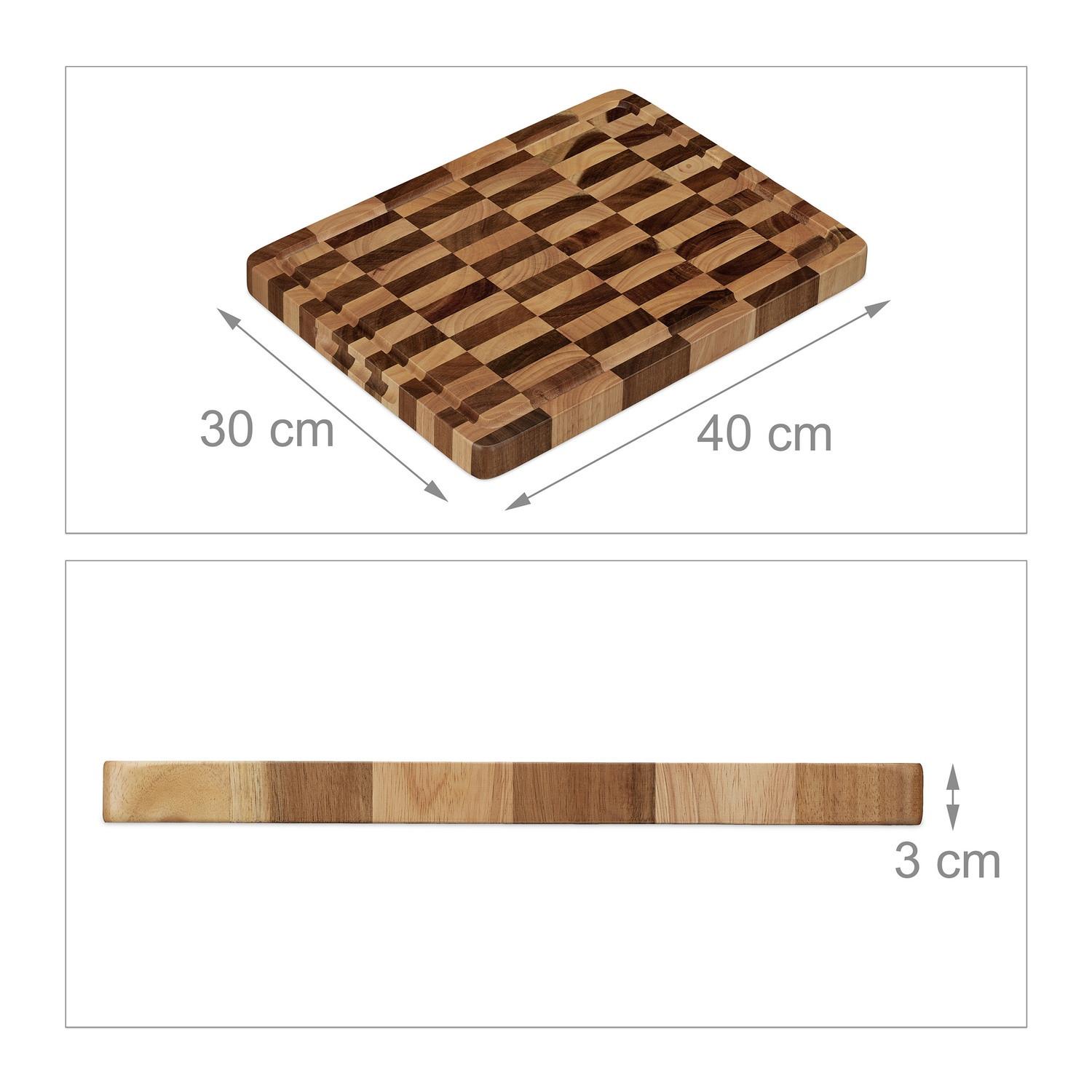 Northix Planche à découper solide en bois  