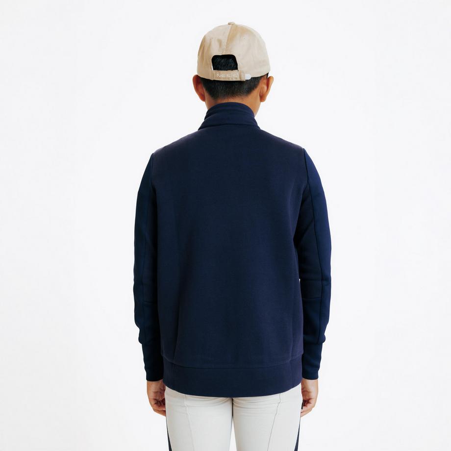 FOUGANZA  Sweatshirt Kinder Reiten - Bewegungsfreiheit Polyamid 