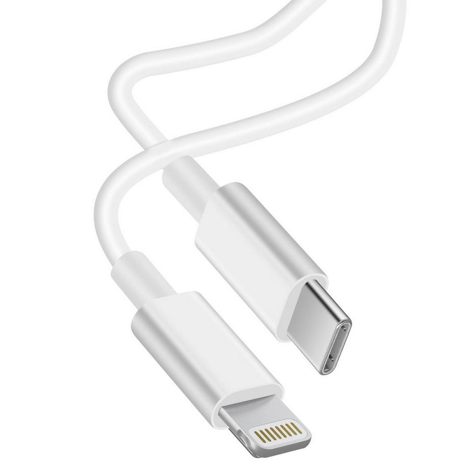 Avizar  USB-C / Lightning Kabel Weiß 