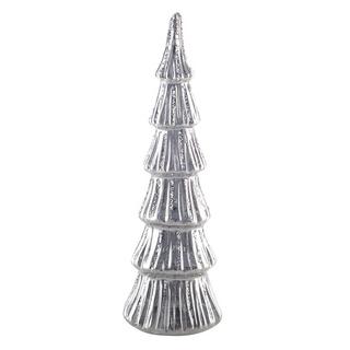 Aulica SAPIN ARGENT DECORATIF EN VERRE H29CM  