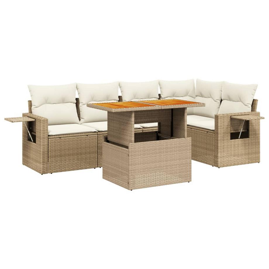 set divano da giardino Polirattan