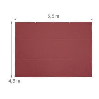 B2X Voile d'ombrage rectangulaire marron  