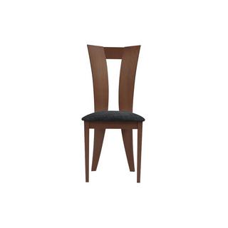 Vente-unique Lot de 2 chaises TIFFANY Hêtre massif  Noyer expresso  